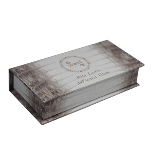 Caja de Regalo Personalizada para Pestañas y Lápiz Labial, Laminación Mate, Embalaje Cosmético, Grabado en Relieve, Impresión Serigráfica, Forro de Esponja - Product Image 1