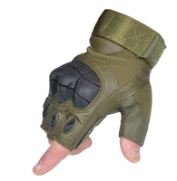 Gants tactiques à demi-doigts pour hommes, antidérapants, résistants à l'usure, pour le cyclisme, l'entraînement en plein air, gants de protection à coque rigide