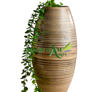 Florero de bambú verde, decoración de bambú hecha a mano ecológica para mesa de salón, arreglo floral, centro de mesa Natural para decoración del hogar - Product Image 6