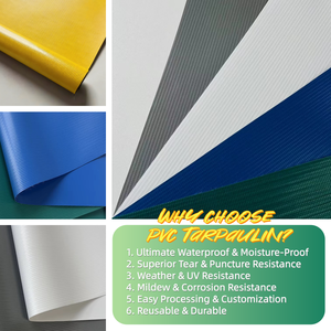 Bâche industrielle imperméable en PVC, résistante à la poussière, pour couverture de remorque - Product Image 2