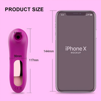 Leistungsstarker Saugvibrator für Klitoris und Brustwarzen sowie G-Punkt-Stimulator mit 7 Modi, Oraler Vakuum-Stimulator mit Magnetladung für Frauen