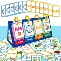 Certification CPC, 74 cartes éducatives pour l'apprentissage, cartes de bureau, impression de motifs de dessins animés, cartes flash cognitives pour enfants