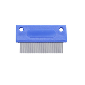 Peigne à dents fines pour animaux de compagnie, en acier inoxydable, démêlant, pour toilettage des chiens et des chats, antistatique, élimination des puces - Product Image 3