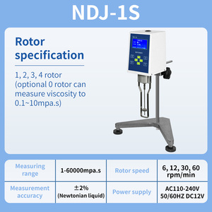 Jingfeiデジタルディスプレイ回転式粘度計6/12/30/60rpmコーティングペイントインク液体ポインター粘度テスター回転式粘度計 - Product Image 3
