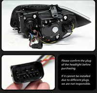 Ensemble de phares à LED pour BMW Série 1 E87 2004-2011, mise à niveau AFS, clignotants DRL, feux de signalisation automatiques, accessoires de voiture modifiés