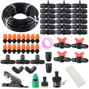 Kit d'arrosage automatique pour jardin domestique, système d'irrigation pour fleurs et légumes, brumisation rafraîchissante pour l'aménagement paysager 18798-18799-18800-18801 Ir - Product Image 1