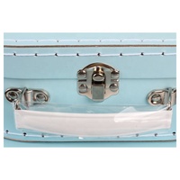 Fabricant direct — boîte cadeau pour bébé, valise en papier bleu, boîte en carton avec poignée, nouveau