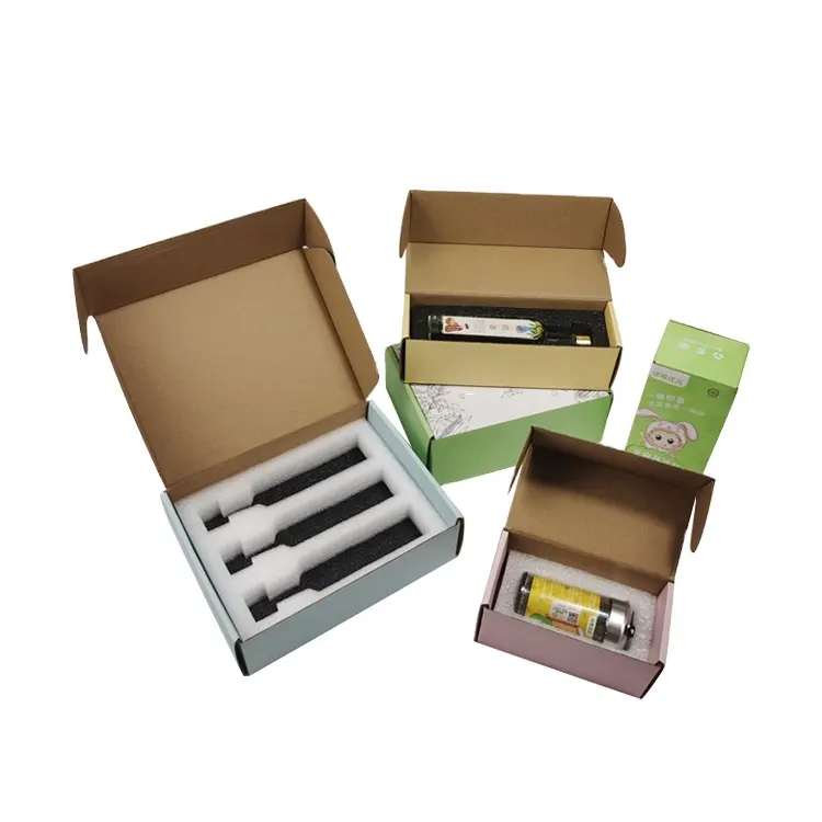 पुनर्चक्रण कस्टम मुद्रित नालीदार शिपिंग बॉक्स उपहार और शिल्प के लिए कस्टम लोगो कार्डबोर्ड मेलर बॉक्स