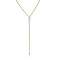 Collier long en argent 925 Gemnel, pendentif en zircon en forme de Y, style bohème, élégant, collier statement pour femmes