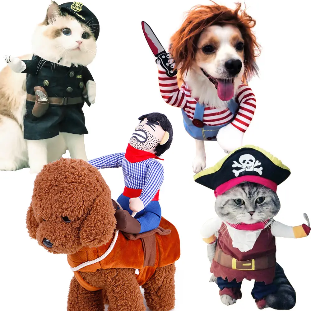 New Style Halloween Apparel Pet Funny Matching Pet Clothes chucky dog costume