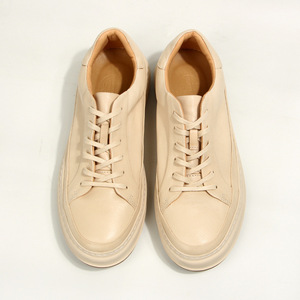 Off <b>White</b> Men's Casual Sneakers <b>Lace</b> Up Cushioned Leather Youth Walking Style Shoes - Product Image 2