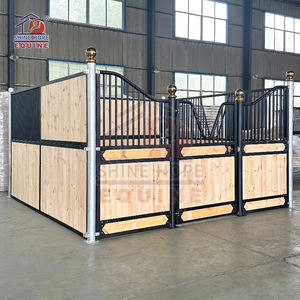 Modèle populaire Crafted Horse Box Extrieur <span class=keywords><strong>Chevaux</strong></span> Bamboo Steel Boarding Stables Horse Stable Front Panel - Product Image 5