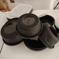 Mikrowellen geeignete Lebensmittel verpackungs behälter aus PP-Kunststoff, runde Schüssel für Lebensmittel/Suppe, Lebensmittel verpackung mit abschließbaren Deckeln.
