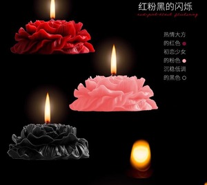 低温度愛赤いバラ小さなキャンドルムード牡丹花キャンドルバレンタインデー香りキャンドル - Product Image 6