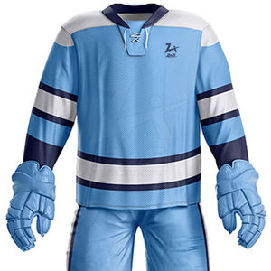 Venta al por mayor uniformes de hockey sobre hielo de poliéster 100% transpirables de secado rápido unisex diseño personalizado nombre del equipo Impresión digital OEM personalizado - Product Image 4