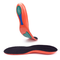 Semelles de sport EVA avec rembourrage en Poron pour soutien de la voûte plantaire pour athlète Semelles orthopédiques pour fasciite plantaire