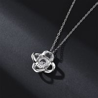 Collier en argent pur S925 avec pendentif Moissanite, chaîne de clavicule élégante et tendance pour femme, vente en gros pour fabricants
