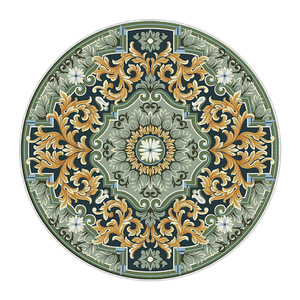 Alfombra Redonda Vintage con Patrón de Medallón, Imitación de Cachemira, Antideslizante, para Hogar, Dormitorio, Cocina, Baño, Entrada, Balcón - Product Image 5