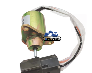 Pièces d'excavateur R55-7 R60-7, solénoïde d'arrêt de carburant 119233-77932 M810324 119233-77931 - Product Image 2