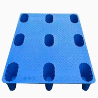 Palettes plates à neuf pattes, vente en gros, pour la logistique et l'entreposage, plaques de protection anti-humidité moulées par soufflage, palettes en plastique