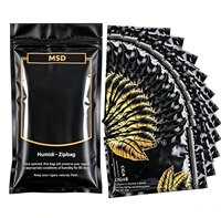 Sac à Cigares Personnalisé avec Fermeture Éclair, Humidificateur Portable et Feuille de Maintien de l'Humidité pour Emballage de Cigares