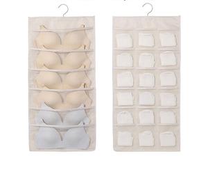 Bolsa de Almacenamiento para Ropa Interior y Calcetines, Colgante de Pared, Doble Cara, Apta para Sujetadores, Diseño Moderno, Duradero, Mueble para el Hogar, Sala de Estar - Product Image 6