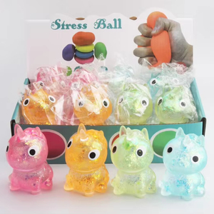 Jouet Licorne Mignonne en TPR Écologique Multicolore pour Enfants, à Presser à la Main, à Rebond Lent, Anti-Stress et Outil de Décompression - Product Image 1