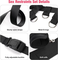 Kit de Bondage para Cama de Cuatro Esquinas SM, Correas, Juguetes Sexuales para Parejas Adultas, Vendaje de Telaraña