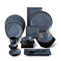 Assiettes Yongsheng bleues et blanches, vaisselle moderne en porcelaine, fabricants de vaisselle en mélamine en Chine