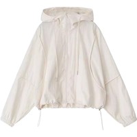 Veste coupe-vent courte à capuche pour femme, protection solaire, petite taille, sport, anti-UV UPF30+, décontractée, tendance, résistante aux plis