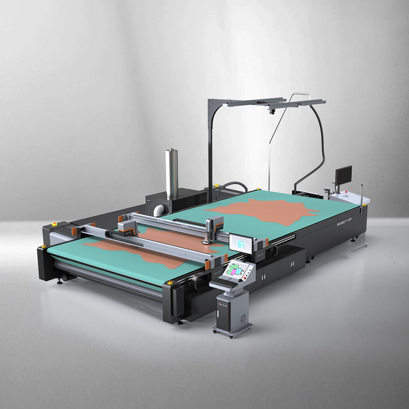 Cnc Leather Cutting Machine With Perforator