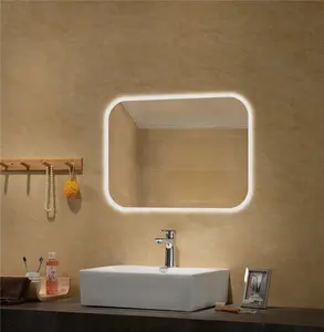 Fluorescent Backlit Lighted Funky Bathroom Led Light Mirror