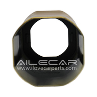 Cache-projecteurs hexagonaux jaunes de 1,5 pouce, style octogonal, pour décoration de phares de voiture, accessoires de lentilles de retrofit HID Bi-LED