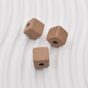 14mm <b>Cube</b> Beads Solid Color Acrylic Square Spacer DIY Bracelet Necklace Crafts Jewelry Making Wholesale Bulk - Product Image 3