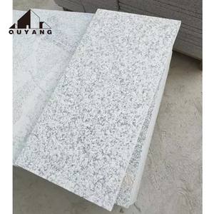 QUYANG usine bon marché, pavage <span class=keywords><strong>extérieur</strong></span>, Surface flammée G603, poli naturel, dalle de granit, pierre grise, carreaux de mur - Product Image 3