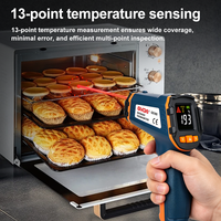 Thermomètre infrarouge numérique LCD GVDA sans contact - Testeur de température -50-390°C - Batterie - ODM - Indice de protection IP55 - Résolution 0,1°C
