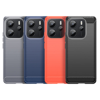 Étui de téléphone portable à texture de dessin de fil brossé pour Redmi Note 14 4G résistant aux chutes et aux chocs accessoires de téléphone de haute qualité