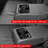 Cadre de porte-gobelet arrière en ABS pour Toyota Land Cruiser 250 LC250 Prado 2024 2025 2026, garniture de porte-gobelet de siège arrière, accessoires intérieurs