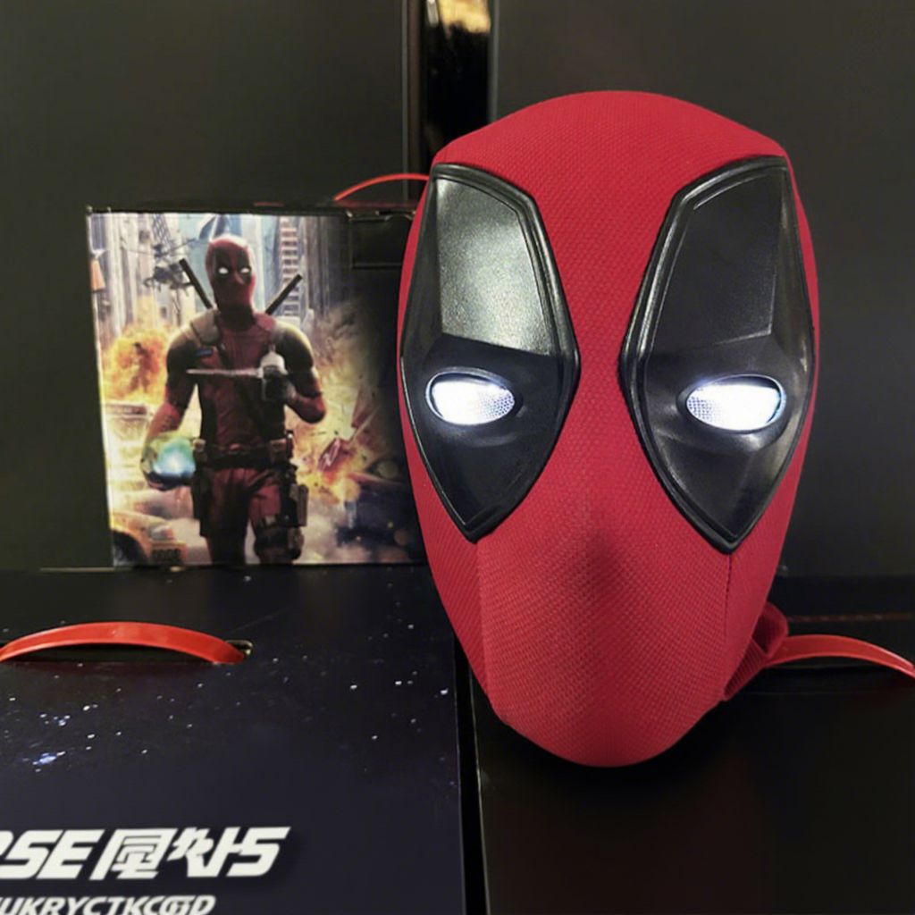 Deadpool headgear blinking color box