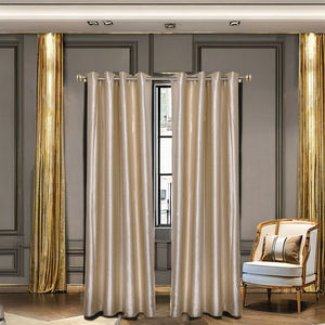 Nuevo diseño 100% poliéster <span class=keywords><strong>de</strong></span> alta calidad oro aislado Blackout sala <span class=keywords><strong>de</strong></span> estar hogar u hotel decoración ventana moderna cortina personalizada - Product Image 6