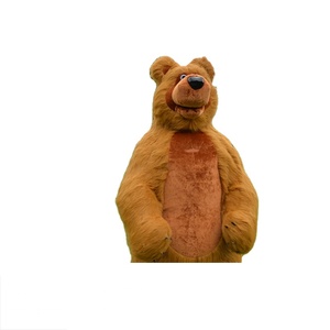 Costume da Mascotte Gonfiabile Gigante <span class=keywords><strong>Orso</strong></span> Masha Marrone per Feste, Giochi, Eventi di Halloween <span class=keywords><strong>e</strong></span> Travestimenti da Personaggio dei Cartoni Animati - Product Image 2