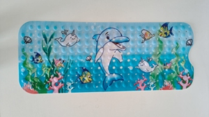 Alfombra <span class=keywords><strong>de</strong></span> <span class=keywords><strong>Baño</strong></span> Extra Larga YIJU OEM <span class=keywords><strong>de</strong></span> 100x40 cm con Diseño <span class=keywords><strong>de</strong></span> Burbujas y Dibujos Animados, Ventosas <span class=keywords><strong>de</strong></span> PVC, Orificios <span class=keywords><strong>de</strong></span> Drenaje, Antideslizante para Ducha y Bañera - Product Image 2