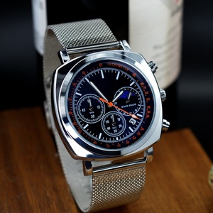 Reloj de Pulsera Personalizado al por Mayor de Fábrica, Relojes de Cuarzo para Hombre, Reloj de Negocios Multifuncional de Aleación de Acero Inoxidable para Hombre - Product Image 6