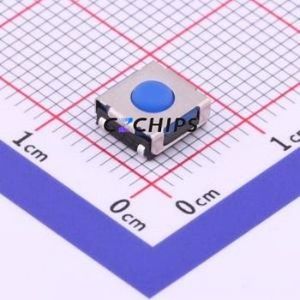 TS-1047-A1B3-D2 Tactile Switch SMD Switch Single Pole Single Throw Round Button 2.5N Vertical Mount - Product Image 1