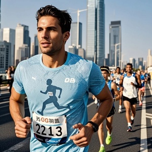 Camisetas Deportivas Personalizadas con Logotipo para Eventos, Maratones, Impresión Completa, Malla Transpirable, 100% Algodón, Estilo Hip Hop - Product Image 2