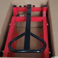 Chariot de manutention FKL à largeur réglable, chariot à profil bas manuel pour le déplacement de caisses en plastique, capacité de 500 kg