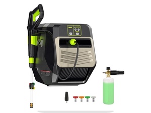 Nettoyeur haute pression mural 2000W, 150 bars, électrique, avec enrouleur de tuyau de 30m, arrêt automatique - Product Image 1