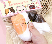Jouet anti-stress en forme de chat de Siam, texture en caoutchouc semblable à l'argile, cadeau adorable pour les filles de 7 à 14 ans