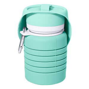 पोर्टेबल फोल्डेबल सिलिकॉन कुत्ते पानी कटोरे हल्के आधुनिक पालतू भोजन इनडोर आउटडोर उपयोग के लिए स्वचालित जलरोधक - Product Image 6