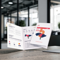 Service d'impression de brochures et de dépliants en papier d'art CMJN personnalisé de haute qualité du fabricant Impression en carton de qualité supérieure